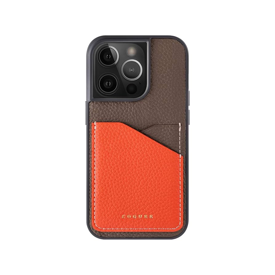 【色:エトープ+ピンク_サイズ:iPhone12Pro/12】COGURE コグ Amazon.co.jp: COGURE コグレ iPhone12Pro/12 ケース 本革